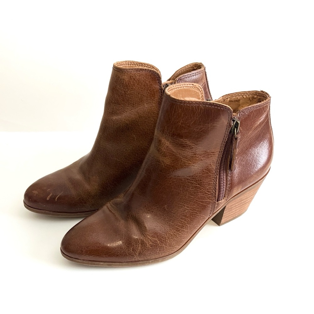 Frye & Co Double Zipper Leather Booties